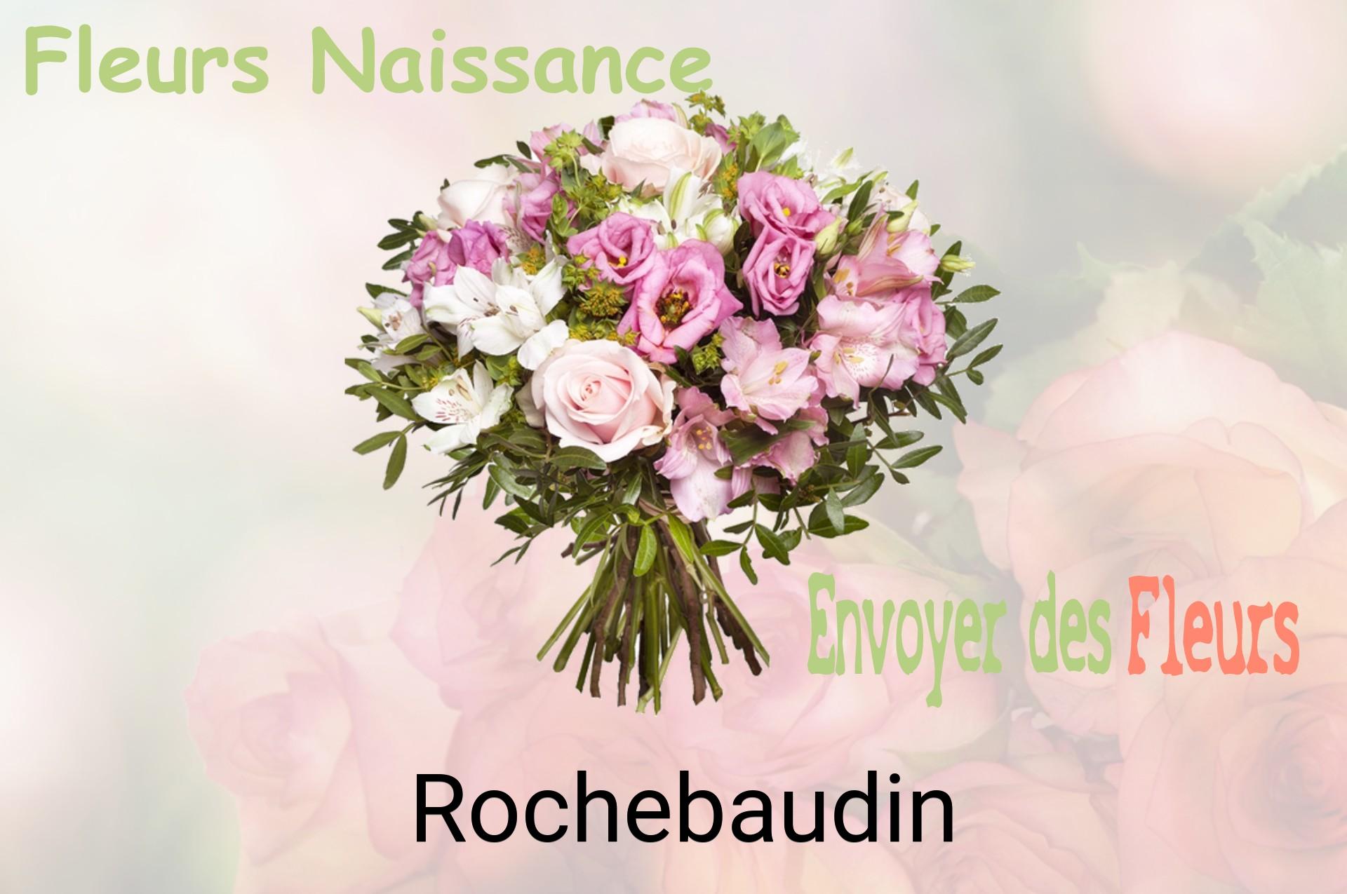 Bouquet de fleurs de naissance livré à Rochebaudin